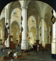 Az Oude Kerk belseje Delftben
